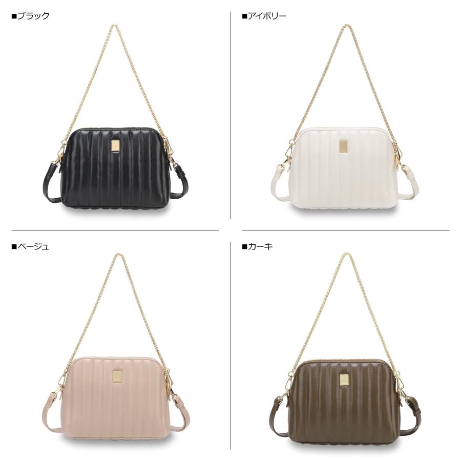 jouetie ジュエティ ショルダーバッグ レディース STRIPED STITCH MINI POCHETTE BAG JUT-80620B｜sugaronlineshop｜02