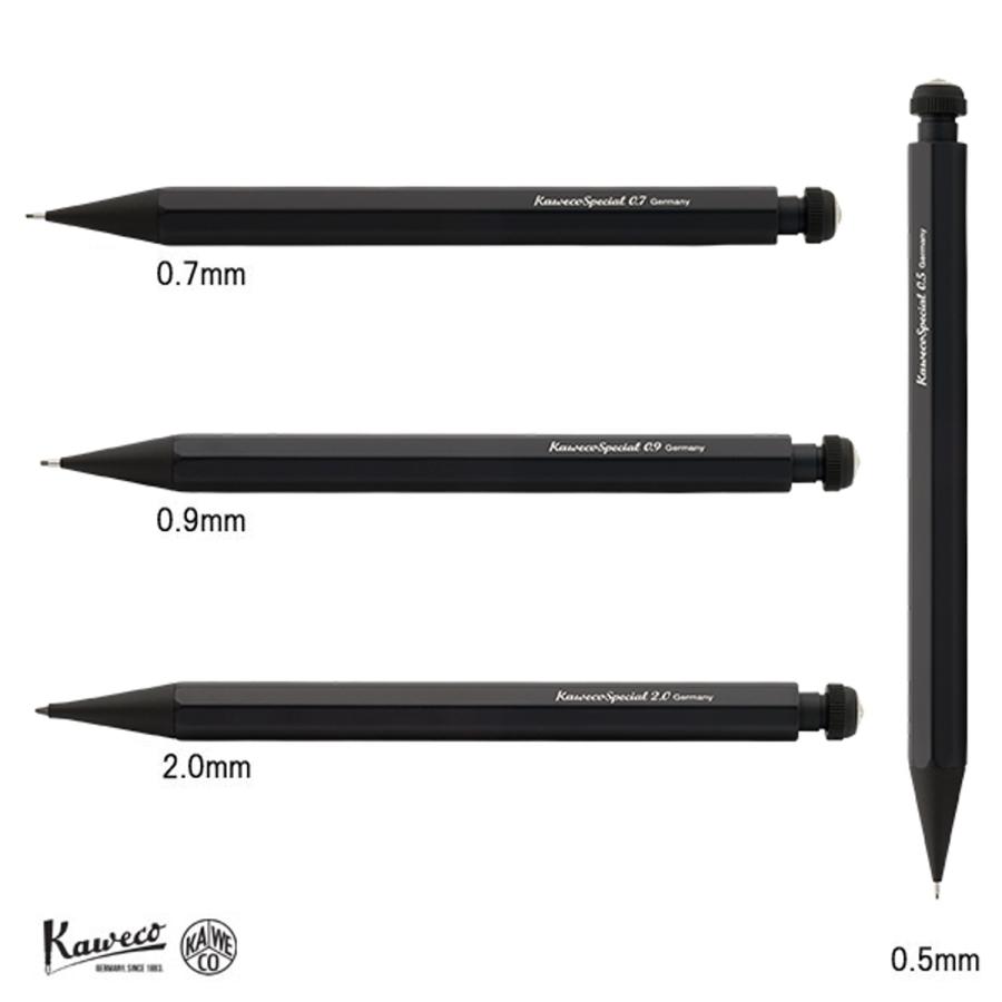 kaweco カヴェコ スペシャル ペンシル シャーペン シャープペンシル 0.9mm プッシュ式 SPECIAL PUSH PENCIL ブラック 黒 PS-09｜sugaronlineshop｜05