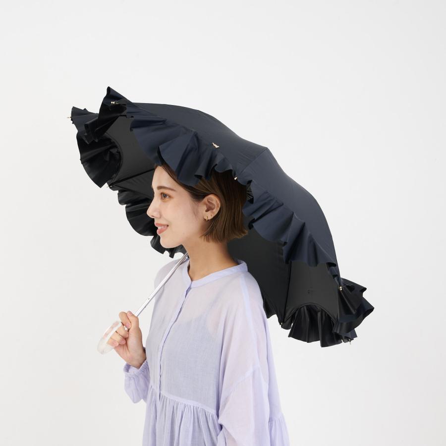 LANVIN en Bleu ランバンオンブルー 日傘 長傘 晴雨兼用 ショート 雨傘