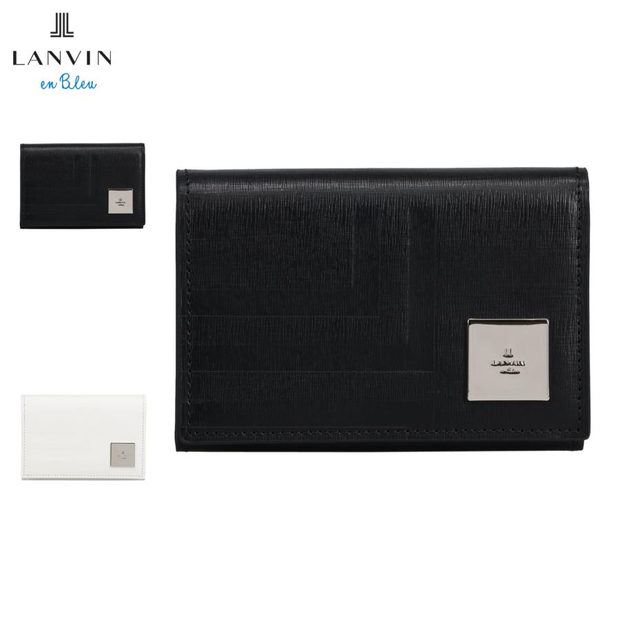 ランバンオンブルー LANVIN en Bleu 名刺入れ カードケース ID 定期入れ アク メンズ レディース 本革 521621 LANVIN en Bleu ランバンオンブルー 名刺入れ カードケース ID 定期