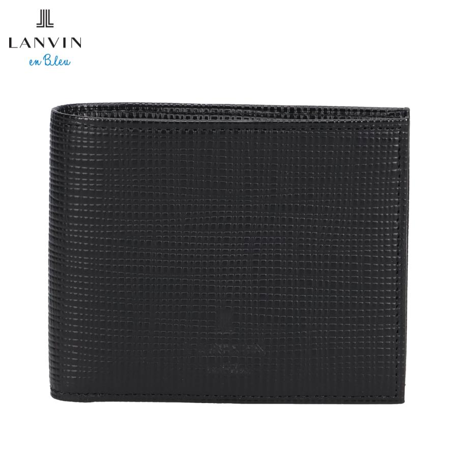 LANVIN ブラック 二つ折り財布 LANVIN en Bleu ランバンオンブルー ゼブダ 二つ折り財布 小銭