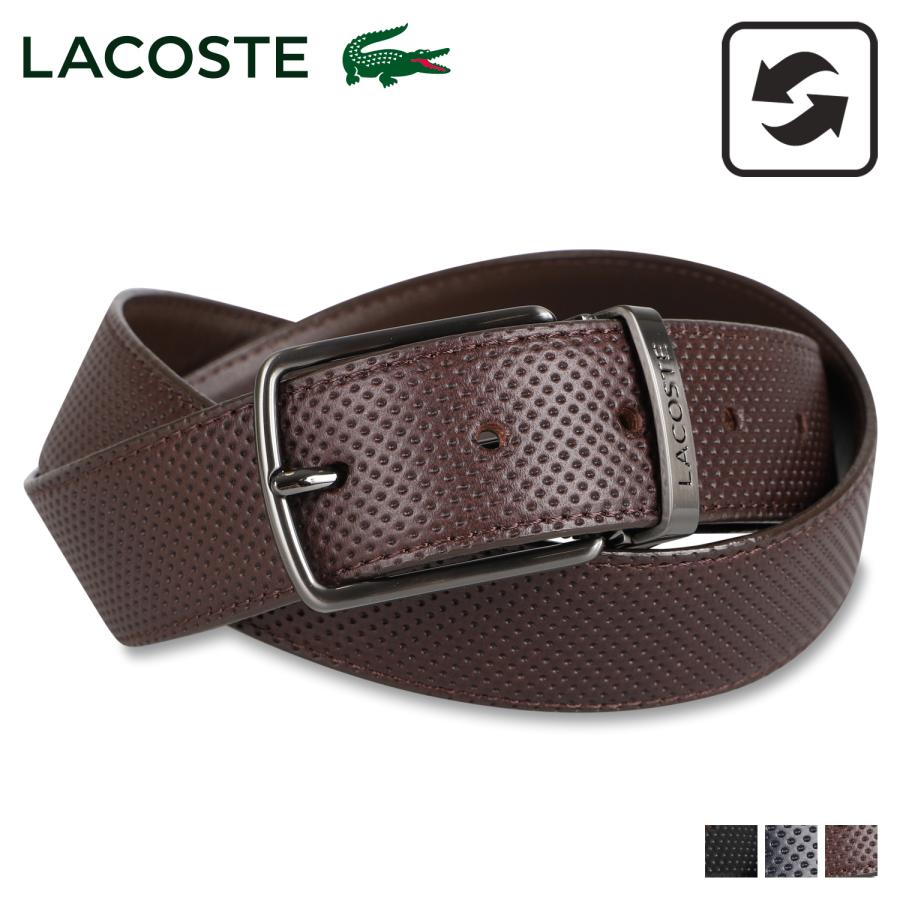 LACOSTE ラコステ ベルト メンズ リバーシブル BELT ブラック LACOSTE ラコステ ベルト メンズ リバーシブル BELT ブラック