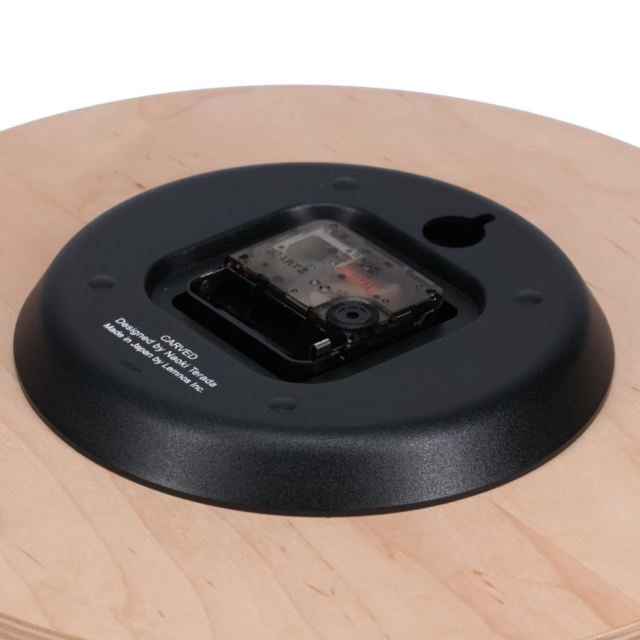 タカタレムノス 時計 壁掛け クロック カーヴド ウッド バーチ