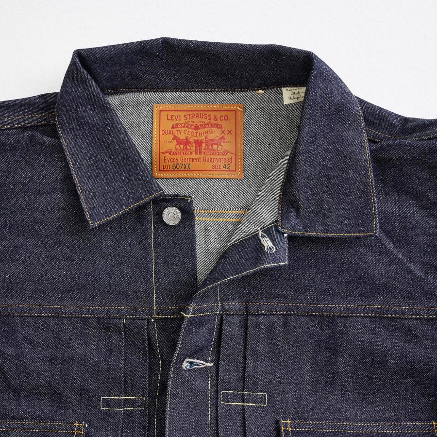 LEVIS VINTAGE CLOTHING リーバイス ビンテージ クロージング Gジャン ジャケット メンズ 507xx 復刻 LVC 1953 TYPE 2 JACKET ネイビー 70507-0066｜sugaronlineshop｜06