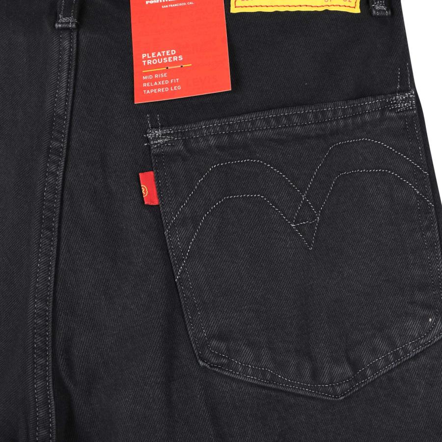 LEVIS RED リーバイス レッド デニム ジーンズ メンズ プリーテッドトラウザー PLEATED TROUSER ブラック 黒 A1120-0001｜sugaronlineshop｜04