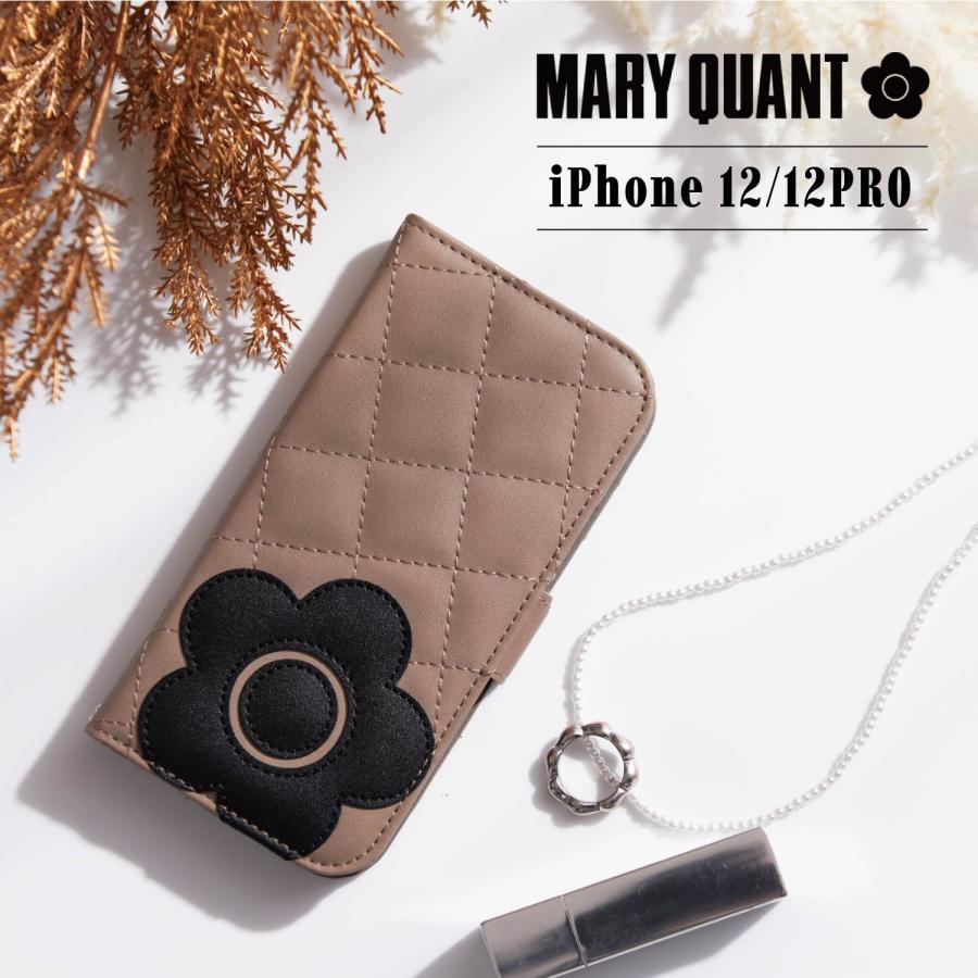 MARY QUANT（マリークヮント） スマホケース iPhone 12 12 Pro 手帳型