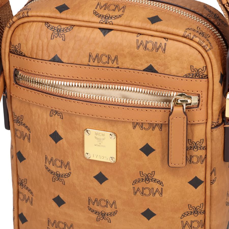 エムシーエム MCM バッグ ショルダーバッグ メンズ 斜めがけ 大人 軽量 VISETOS-MOTIF KLASSIK CROSSBODY BAG ブラウン MMRAAKC04_7