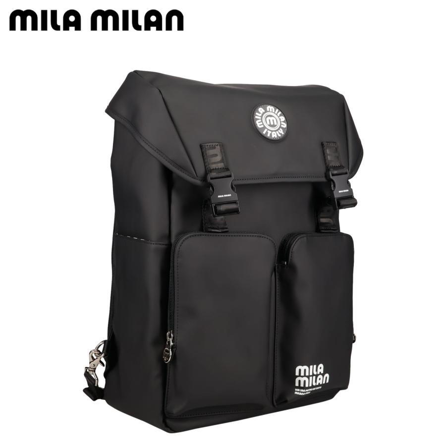 ミラ・ミラン mila milan バッグ リュック バックパック メンズ レディース 軽量 撥水 VESPA BACKPACK ブラック 黒 245711 mila milan（ミラ・ミラン） mila リュック milan バッグ バックパック