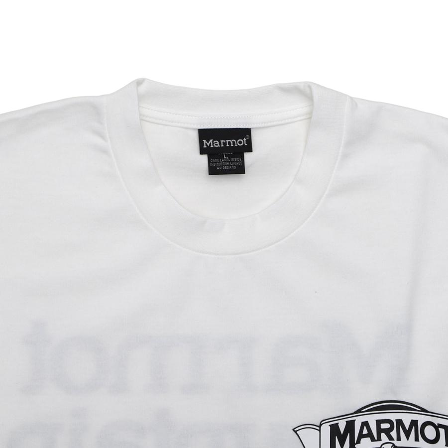 Marmot マーモット Tシャツ 半袖 マーモッツ メンズ Marmots-T ブラック ホワイト 黒 白 TSSMC407｜sugaronlineshop｜05