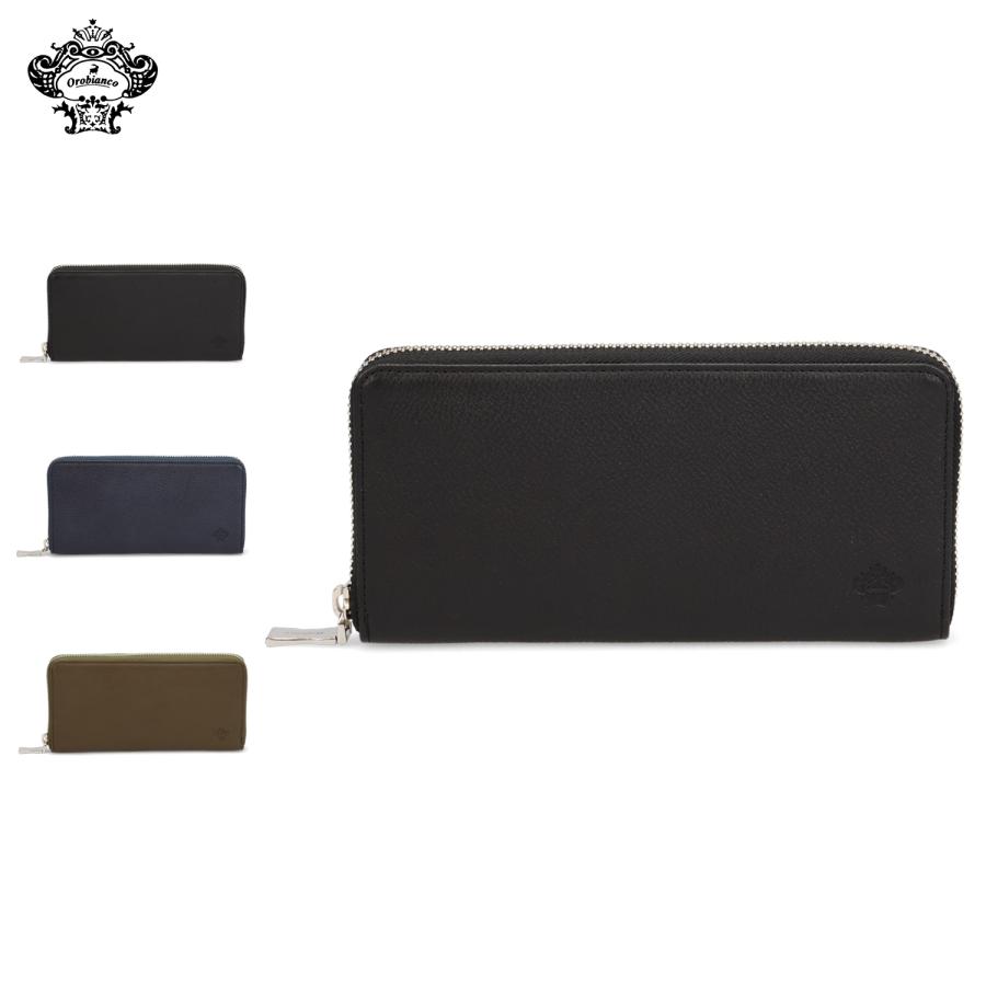 新品未使用 オロビアンコ 財布 ロングウォレット Orobianco（オロビアンコ） 長財布 メンズ ラウンドファスナー 本革
