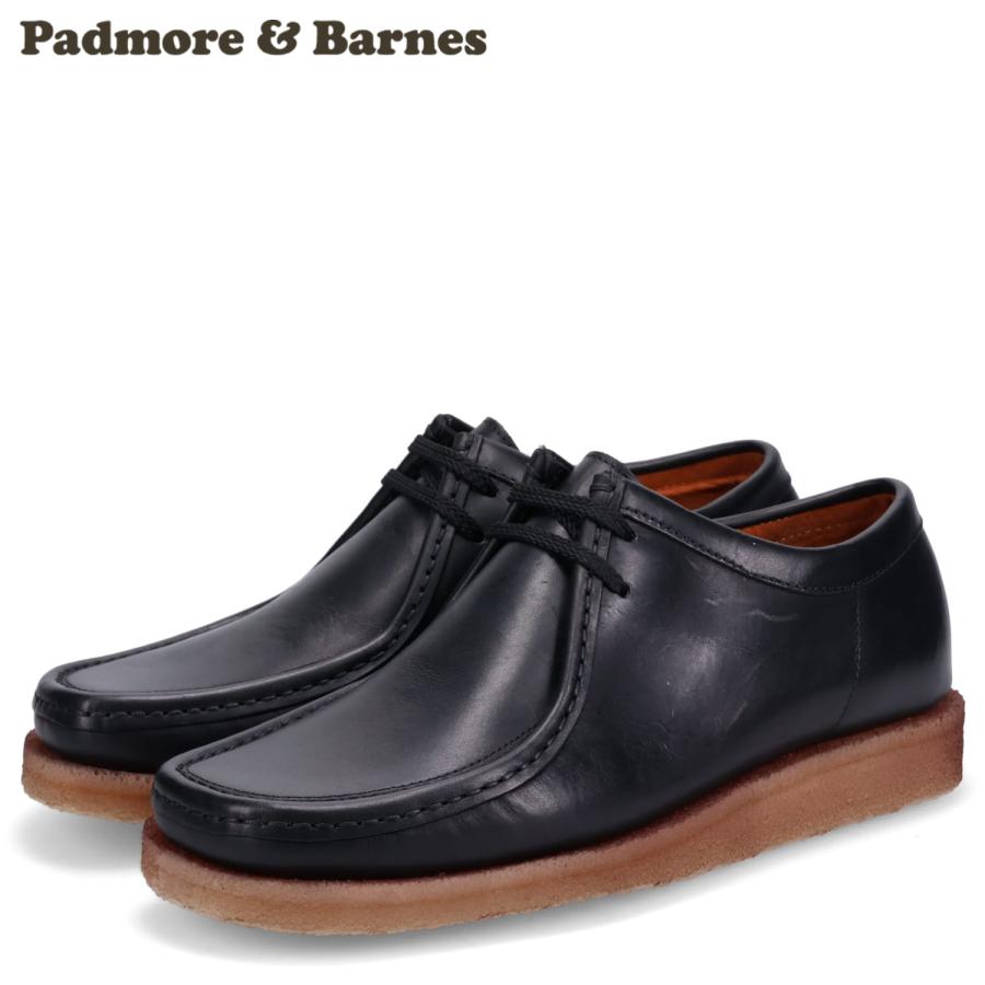 Padmore & Barnes ポルトガル製スムース レザー ワラビー ブーツ