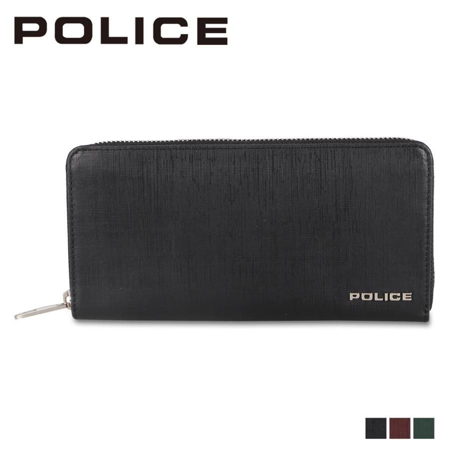 POLICE（ポリス） 長財布 メンズ ラウンドファスナー TRENTO トレント