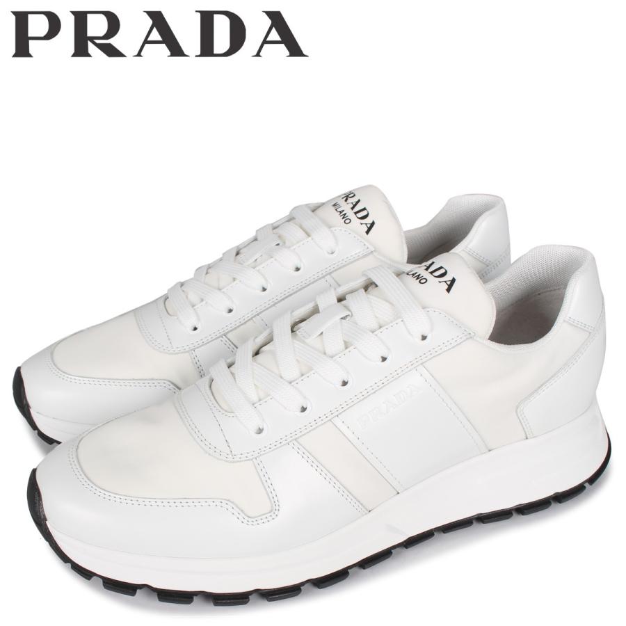 PRADA プラダ スニーカー メンズ PRAX 01 SNEAKER NYLON ホワイト 白 4E3463  :pld-4e3463-3kyu-3:シュガーオンラインショップ - 通販 - Yahoo!ショッピング