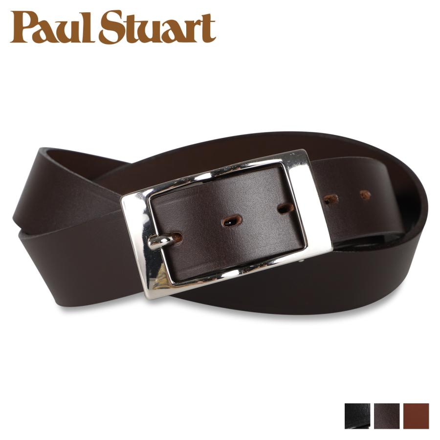 PAUL STUART（ポールスチュアート） ベルト メンズ 本革 BELT ブラック
