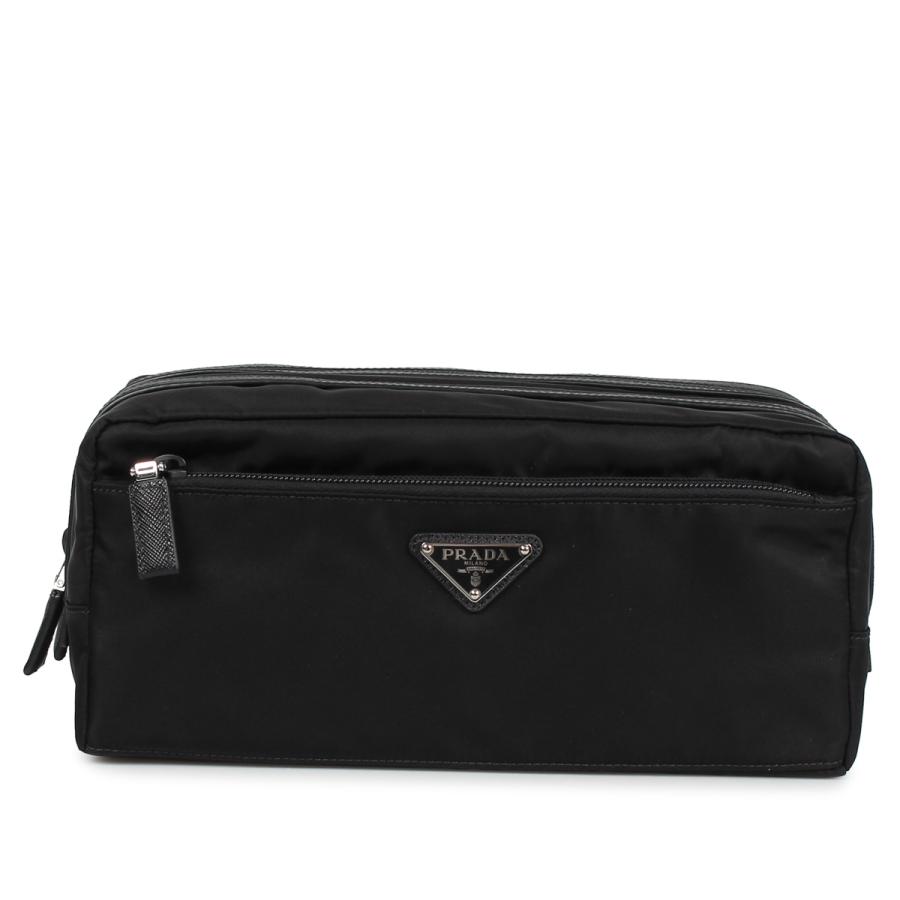 Prada プラダ ポーチ セカンドバッグ 小物入れ メンズ レディース Beauty Case Doppia Zip ブラック 黒 2na Prd 2na シュガーオンラインショップ 通販 Yahoo ショッピング