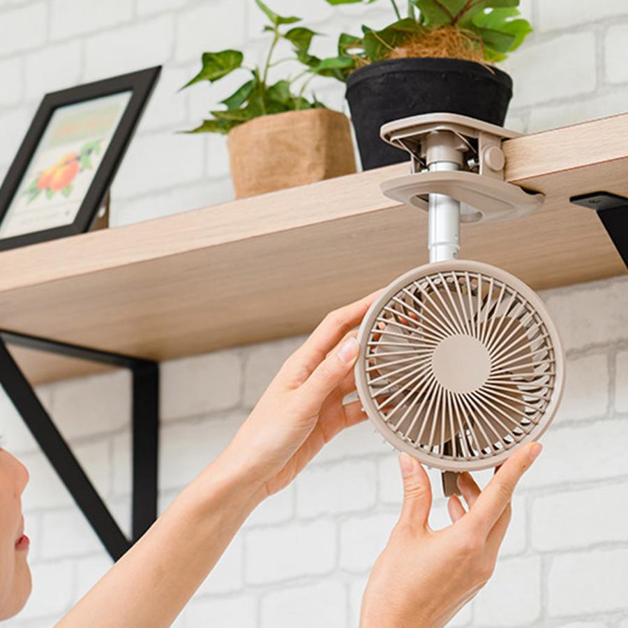 PRISMATE プリズメイト 扇風機 卓上 クリップ DCモーター USB充電 自動首振り 小型 MINI LIVING FAN F084｜sugaronlineshop｜20