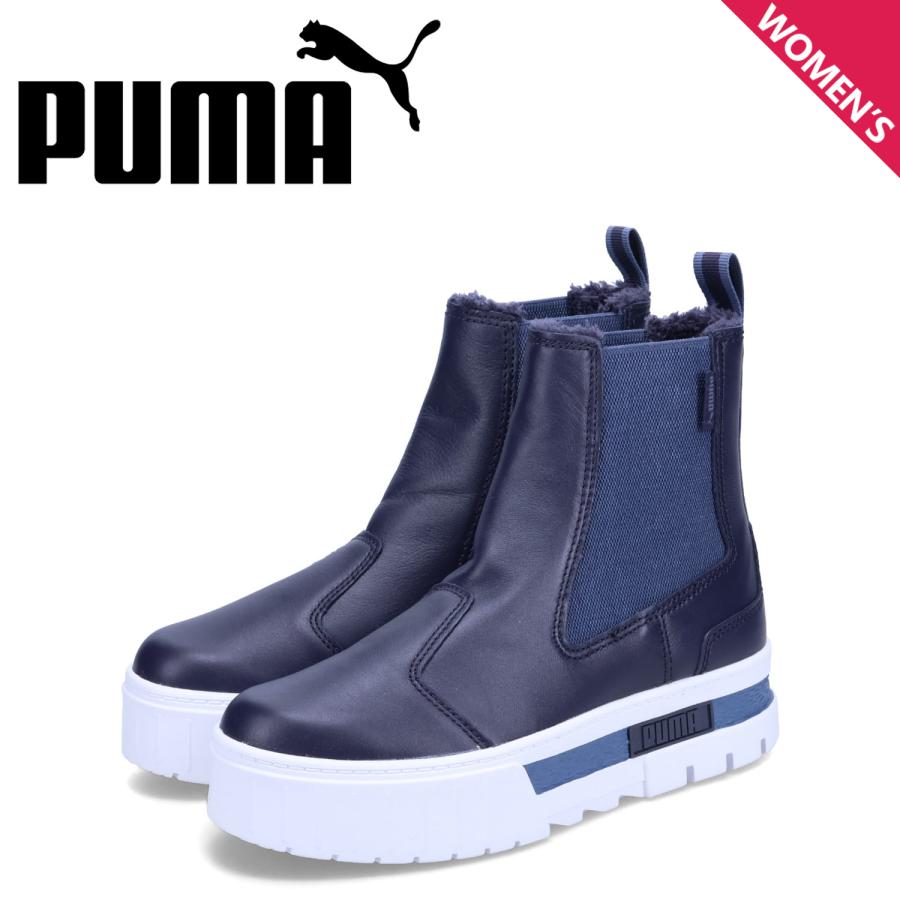 PUMA（プーマ） ブーツ チェルシーブーツ サイドゴア レディース 厚底