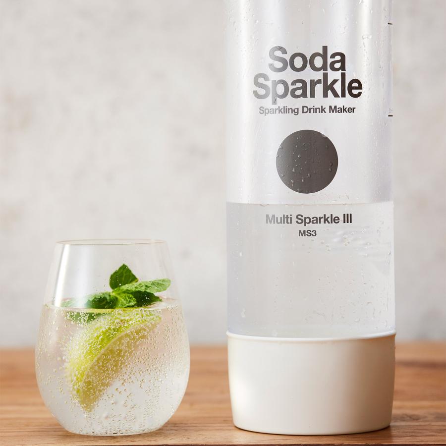 SodaSparkle ソーダスパークル 炭酸水メーカー ソーダメーカー ガスカートリッジ 5本付 ジュース 水 ワイン マルチスパークル3 MS3の画像