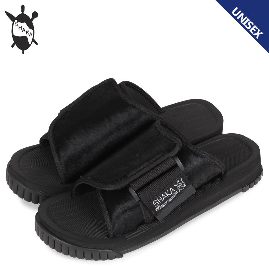 大人気新品 スライドサンダル サンダル シャカ Cowhair X Packer Shaka シャカ 黒 ブラック Cowhair X Packer カウヘアー エックスパッカー レディース メンズ サンダル Shaka サンダル Dagl Tg