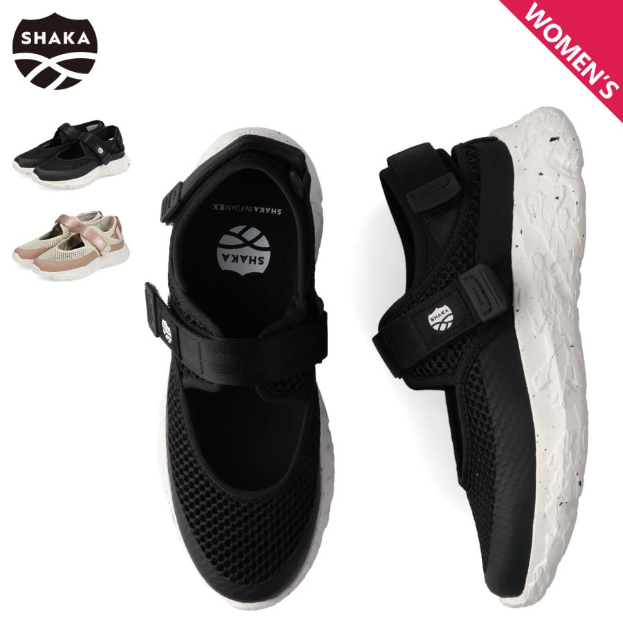 SHAKA シャカ スニーカーサンダル ワンダーアラウンド SXL レディース WANDER AROUND SXL ブラック ベージュ 黒 SK-305 SHAKA（シャカ） スニーカーサンダル SXL ワンダーアラウンド WANDER