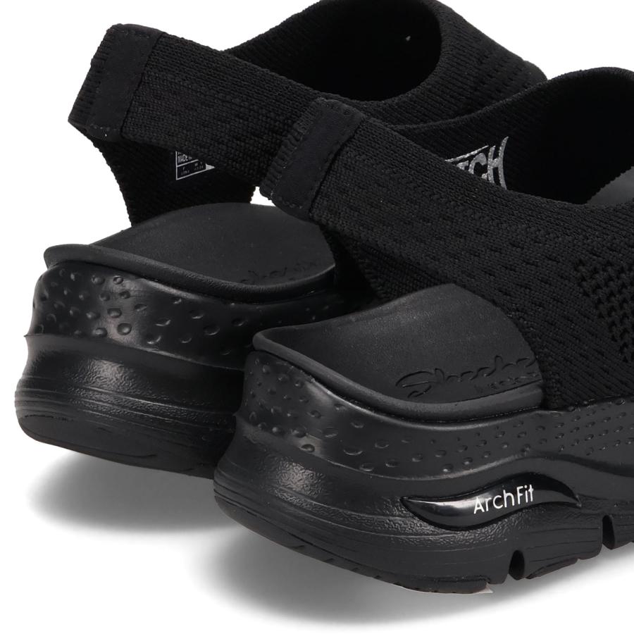 スケッチャーズ　アーチフィット スリップインズサンダル ブラック/23.0cm SKECHERS スケッチャーズ スポーツサンダル アーチフィット