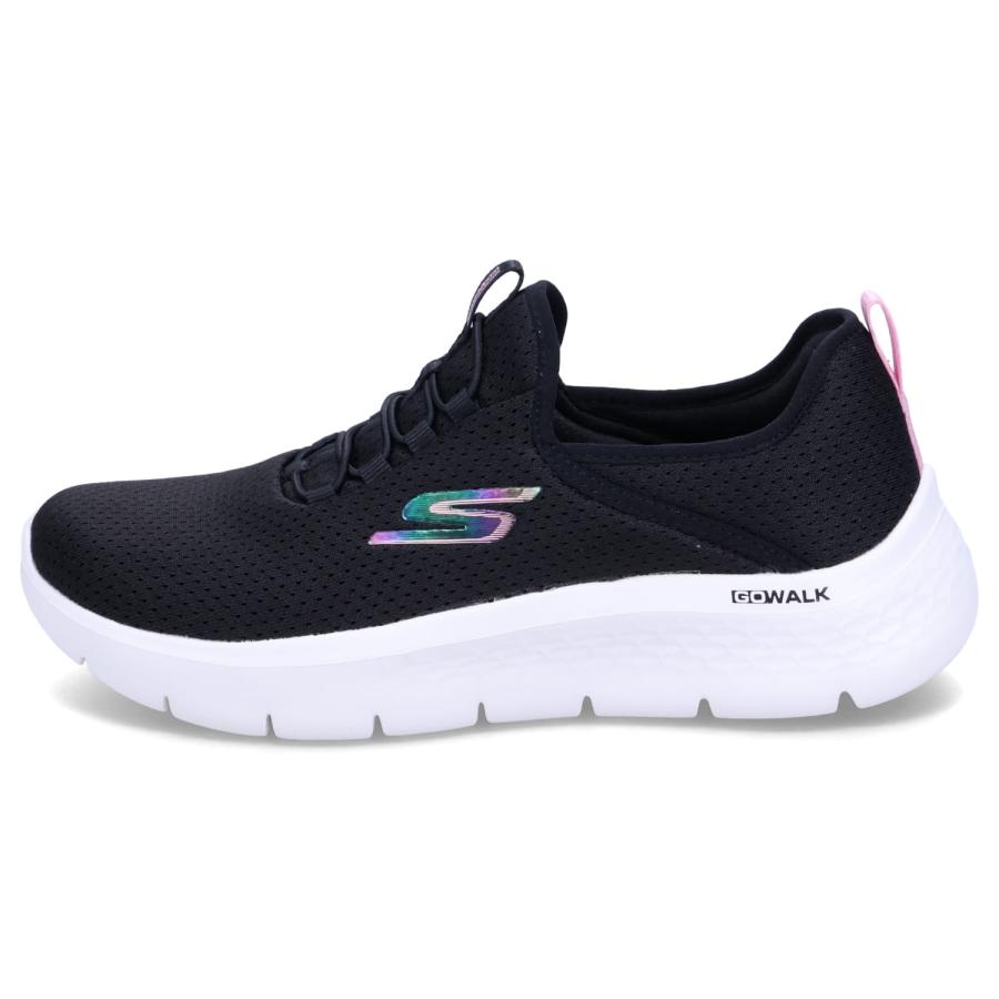 SKECHERS スケッチャーズ スニーカー ゴーウォーク フレックス レディース 厚底 GO WALK FLEX ブラック 黒 124815｜sugaronlineshop｜03