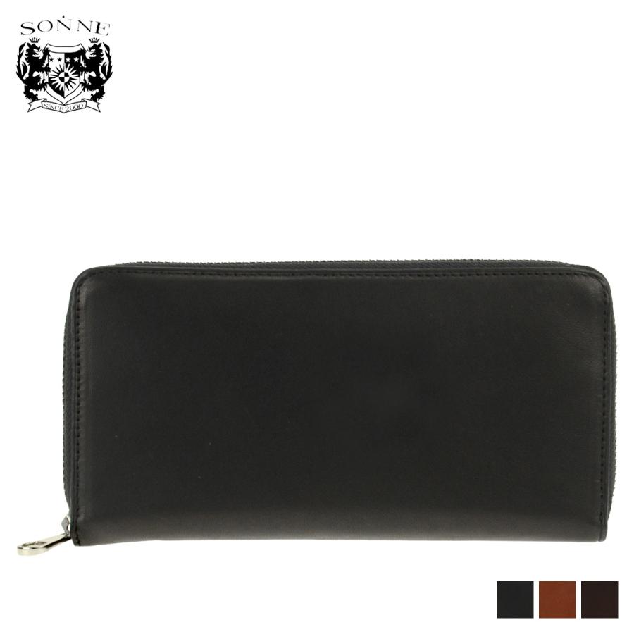 SONNE（ゾンネ） 長財布 メンズ ラウンドファスナー SCHAF LONG WALLET