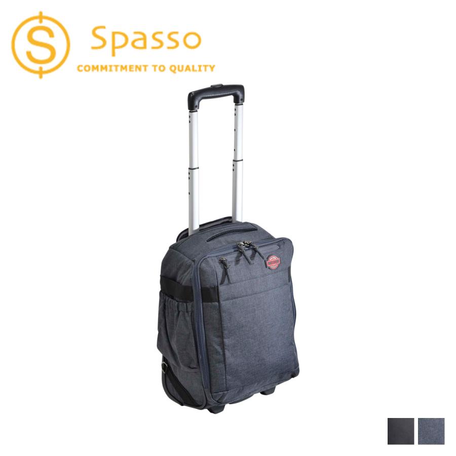 Spasso スパッソ リュック バッグ バックパック スーツケース キャリーバッグ メンズ 16L 2WAY STEP2 ブラック グレー 黒 1-031