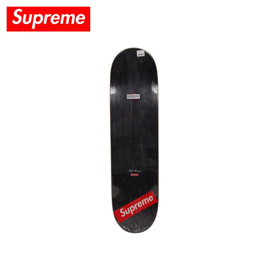 Supreme シュプリーム デッキ スケボー スケートボード メンズ DISTORTED LOGO SKATEBOARD ブラック :sup