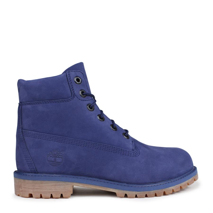 Timberland ティンバーランド ブーツ ブルー A1VCV 24cm Timberland（ティンバーランド） ブーツ レディース 6インチ JUNIOR