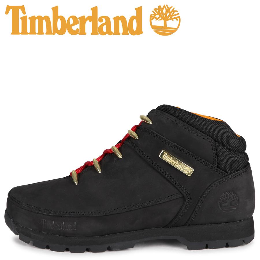 Timberland ティンバーランド 最高の 当店限定販売 ブーツ ユーロ スプリント ミッド ハイカ― メンズ EURO A2GKH SPRINT MID 黒 ブラック HIKER