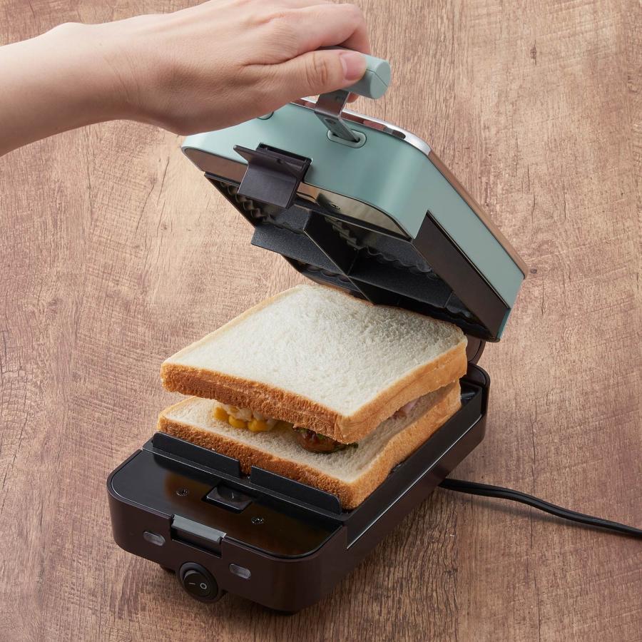 Toffy トフィー ホットサンドメーカー 電気 ミニ 食パン 耳まで Toffy トフィー ホットサンドメーカー 電気 ミニ 食パン 耳まで