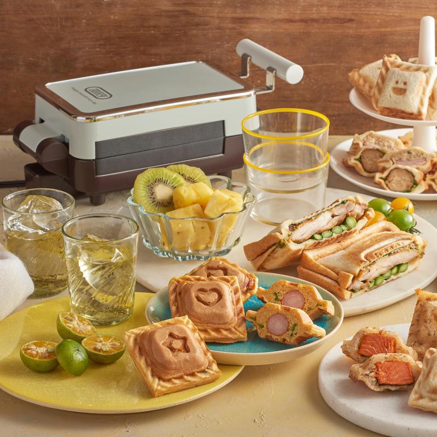 Toffy トフィー ホットサンドメーカー 電気 ミニ 食パン 耳まで Toffy トフィー ホットサンドメーカー 電気 ミニ 食パン 耳まで