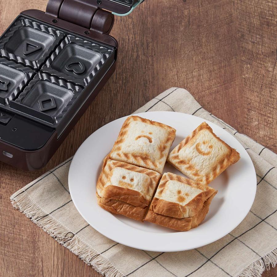 Toffy トフィー ホットサンドメーカー 電気 ミニ 食パン 耳まで Toffy トフィー ホットサンドメーカー 電気 ミニ 食パン 耳まで