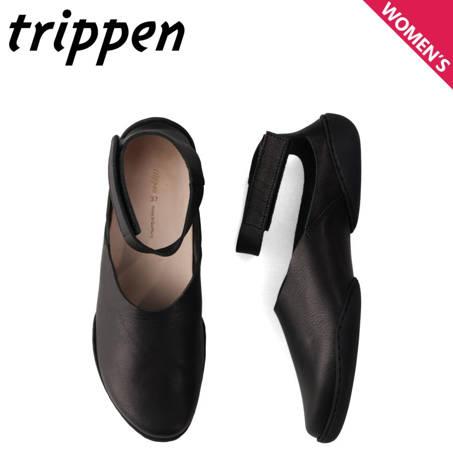 トリッペン trippen ストラップシューズ アンクル レザー パン レディース 本革 軽量 PAN-WAW252 ブラック 黒 604-1288