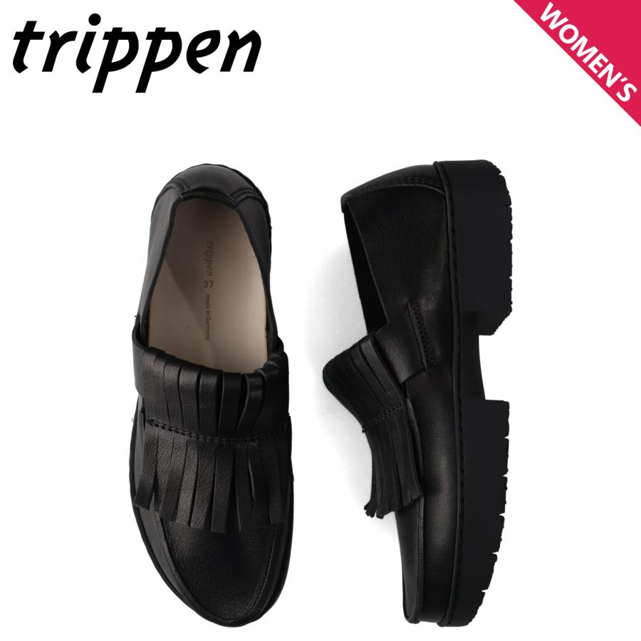 trippen（トリッペン） ローファー フリンジ タイガー レザーシューズ