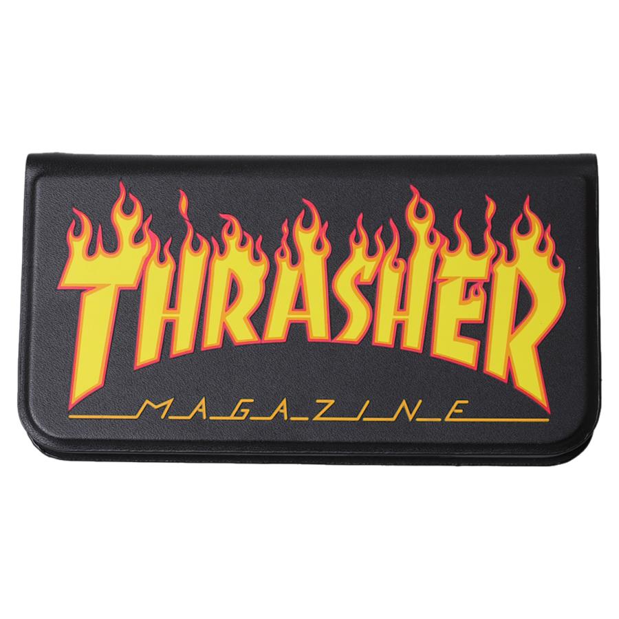 THRASHER スラッシャー iphone12 mini スマホケース メンズ レディース 手帳型 携帯 アイフォン ブラック ネイビー 黒 ネコポス可｜sugaronlineshop｜16