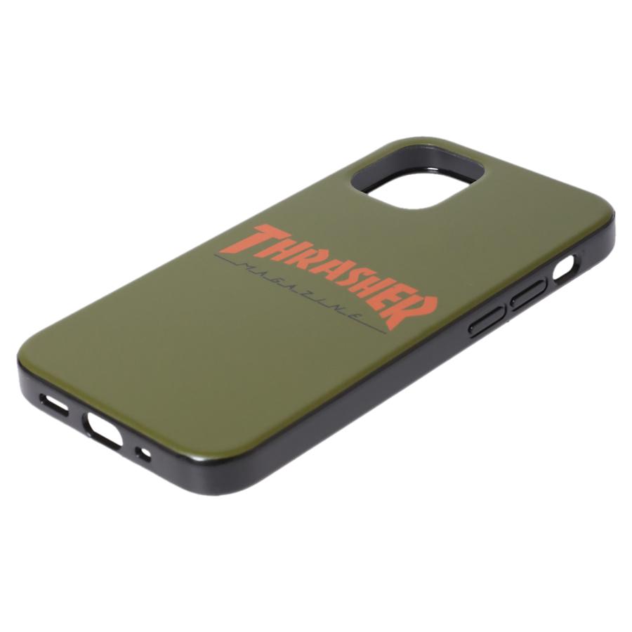 THRASHER スラッシャー iphone12 mini スマホケース メンズ レディース 携帯 アイフォン ブラック ネイビー オリーブ 黒 ネコポス可｜sugaronlineshop｜13