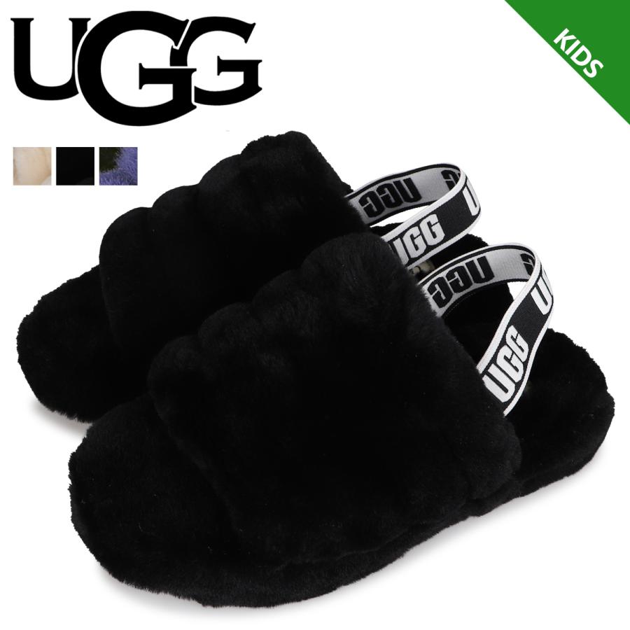 アグ UGG サンダル フラッフ イヤー スライド キッズ ファー FLUFF YEAH SLIDE ブラック ホワイト パープル 黒 白  1098494K :ugg-1098494k:シュガーオンラインショップ - 通販 - Yahoo!ショッピング