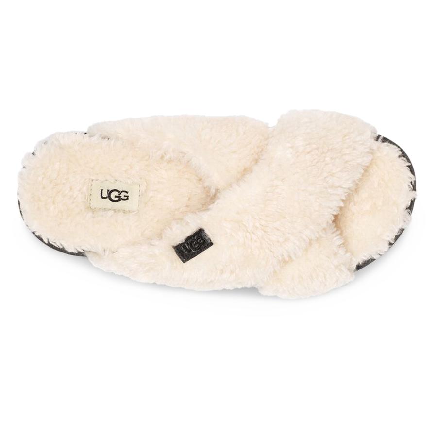 アグ UGG サンダル ファズ シュガー クロス スライド レディース FUZZ SUGAR CROSS SLIDE ブラック ホワイト ブラウン 1120860｜sugaronlineshop｜06