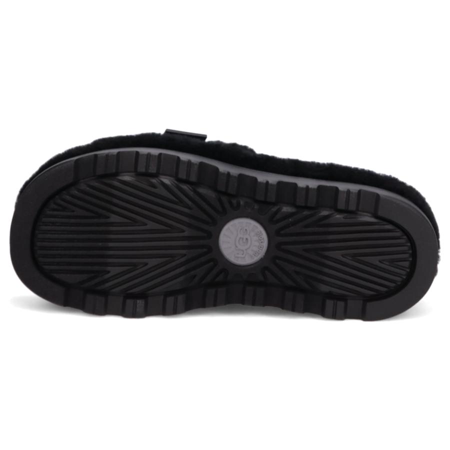 アグ UGG サンダル スライドサンダル フラッフ アップ メンズ レディース 厚底 ファー FLUFF UP ブラック 黒 1130816