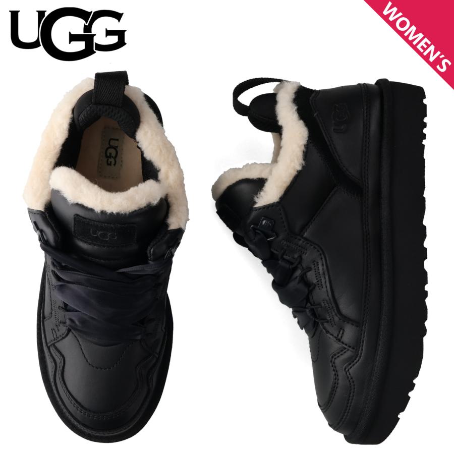 UGG（アグ） スニーカー ローメル LOWMEL レディース ブラック LTHR