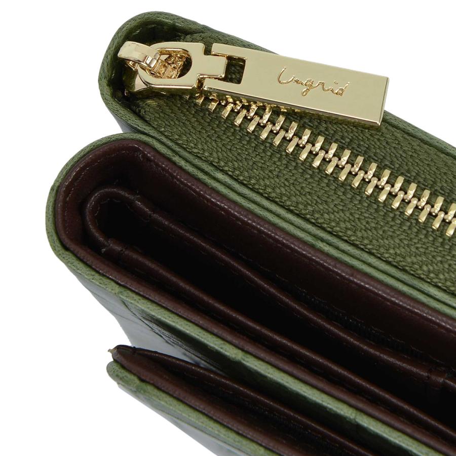 Ungrid アングリッド マッド クロコ ミニ ウォレット 財布 三つ折り レディース ラウンドファスナー MAD CROCO MINI WALLET UNG-50520｜sugaronlineshop｜31