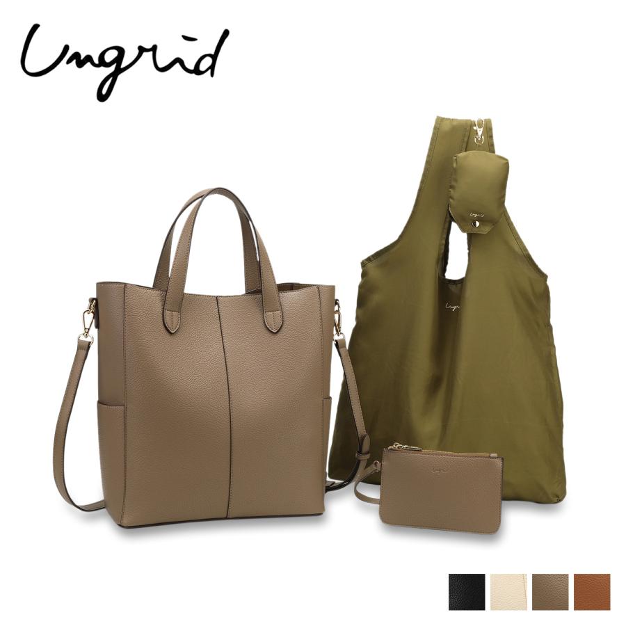 Ungrid アングリッド トート バッグ ショルダー レディース ブラック アイボリー Ung b Ung Iii b シュガーオンラインショップ 通販 Yahoo ショッピング