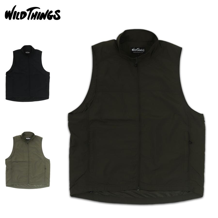 WILDTHINGS / ナイロンベスト/M/ナイロン/BLK/WT24010AD WILD THINGS ワイルドシングス ベスト ナイロン ユーティリティ