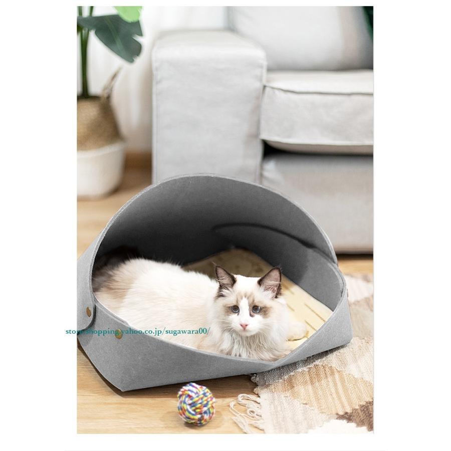 北欧スタイル3カラー選べるウールフェルト 犬ベッド 猫ベッド 高品質なクッション付き寝袋 フォーシーズンズ 猫用ベッド パッドペット猫用品掃除簡単 9093 菅原 通販 Yahoo ショッピング