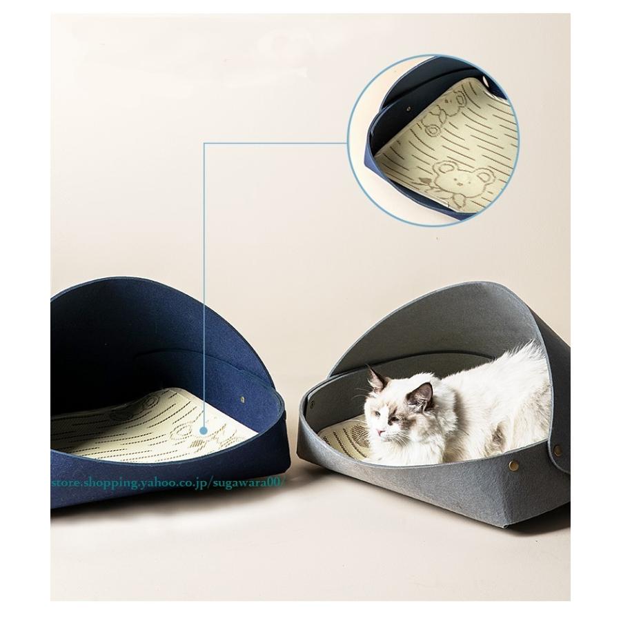北欧スタイル3カラー選べるウールフェルト 犬ベッド 猫ベッド 高品質なクッション付き寝袋 フォーシーズンズ 猫用ベッド パッドペット猫用品掃除簡単 9093 菅原 通販 Yahoo ショッピング