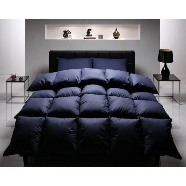 最高の品質のシンサレート 布団セット 洋式10点 キングサイズ 色-ミッドナイトブルー  寝具 組布団 ベッドタイプ ふとんせっと set 一式