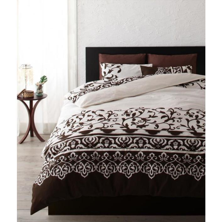 草花エスニック柄 布団カバーセット 和式3点(枕カバー+掛けカバー+ ...