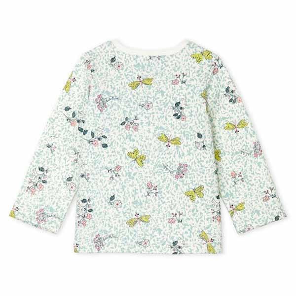 Petit Bateau プチバトー カーディガン クルーネック 女の子 2歳 長袖 春 蝶 花柄 白 ホワイト 24m Petit001 S Lab 通販 Yahoo ショッピング